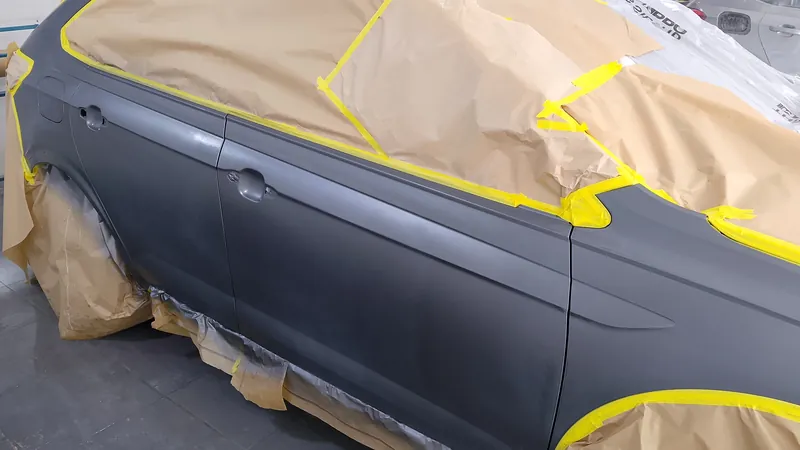 VW Nivus mascarado para pintura automotiva na Replikar